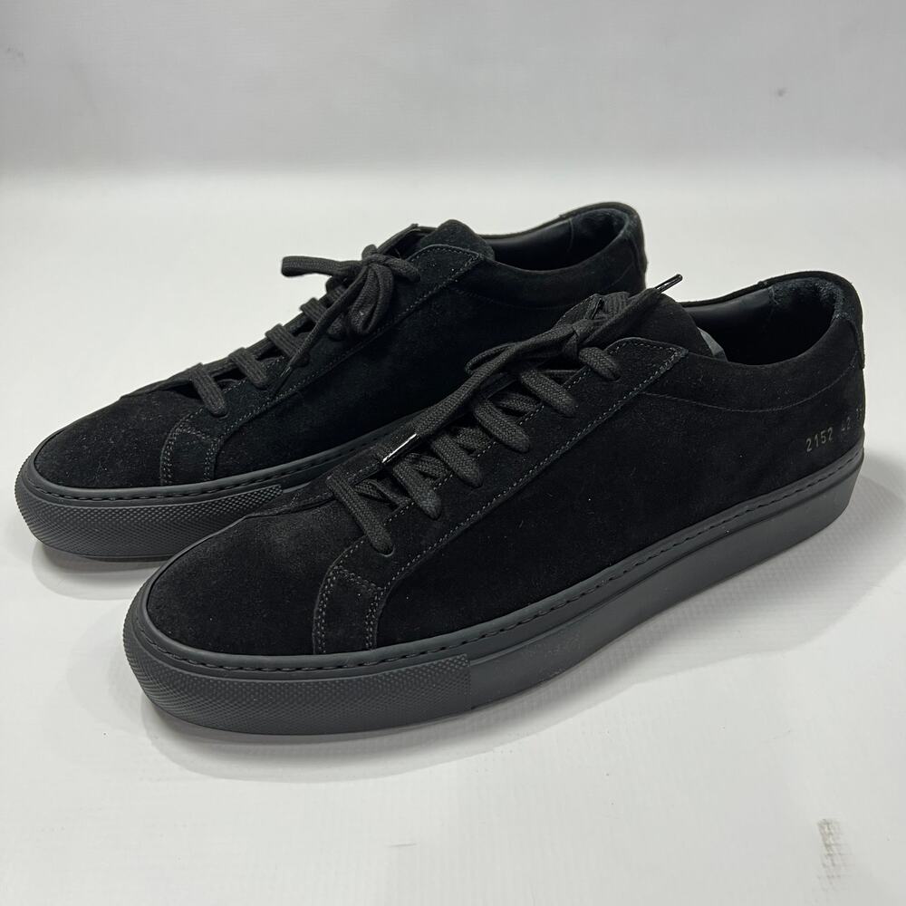 Common Projects Original Achilles Low Black Suede Sneakers EU 42 Soft US 9 Shoes